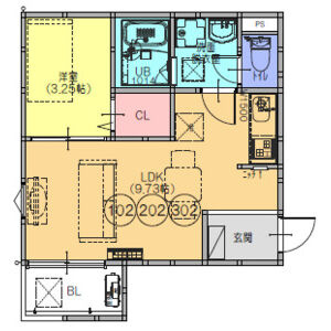 F＋style八尾北本町　1号館の間取り