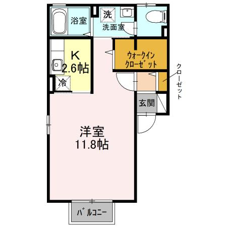 レシェンテ茨木　Ｇ棟の間取り