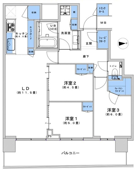 【間取り】 | パークタワー晴海