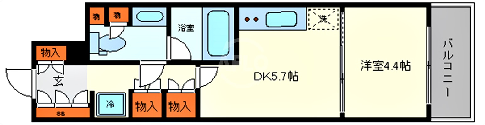 エスリードコート堺筋本町の間取り|エスリードコート堺筋本町　間取り