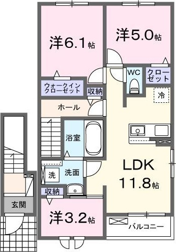 カーサ・フルールⅤの間取り