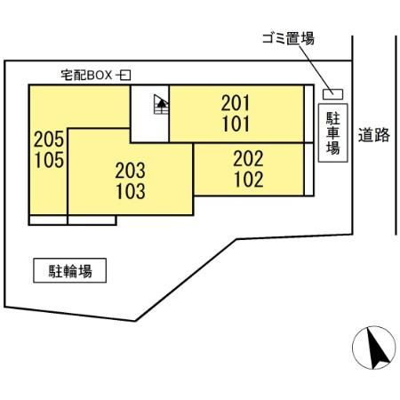 ルミナス　コートの区画図