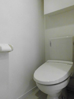 落ち着いた色調のトイレです