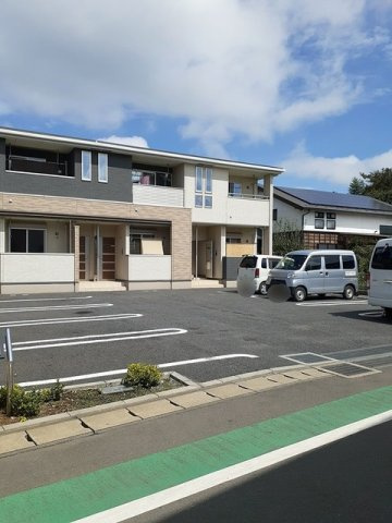 駐車場に車を止められます