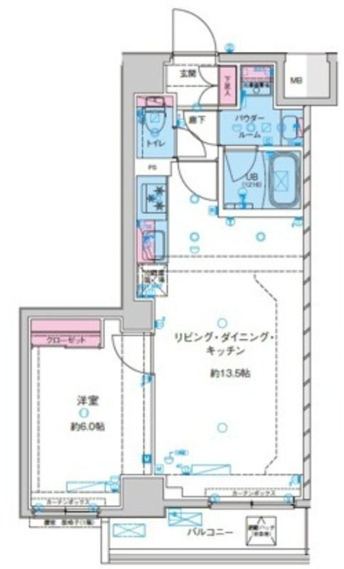 ジェノヴィア鐘ヶ淵の間取り