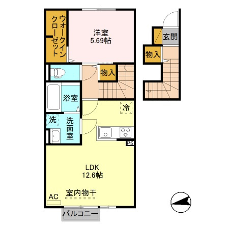 フィラージュBの間取り
