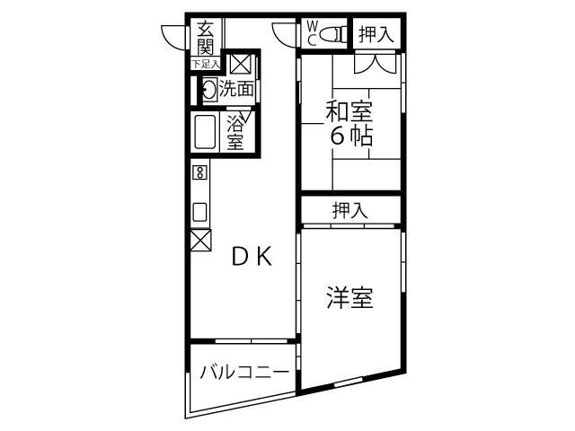 ガーデンコート碌山の間取り