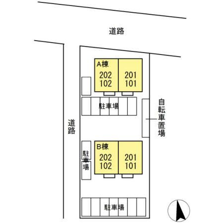 ラ・フレーズ　A棟の区画図