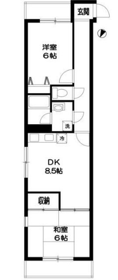 ドミール川越の間取り