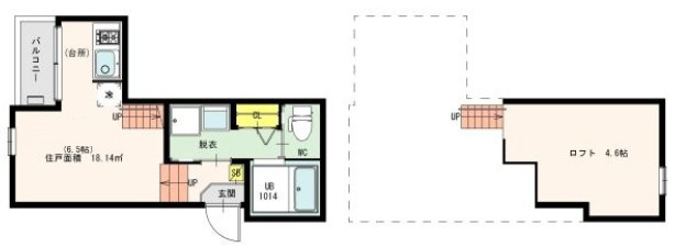 Ｊｕｎａｓ　千束の間取り|間取りです。