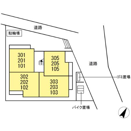 D Paina 上小田中の区画図