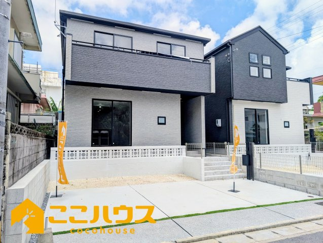 沖縄市松本3期　グラファーレ　新築戸建て　全2棟　1号棟の外観|長期優良住宅認定物件です