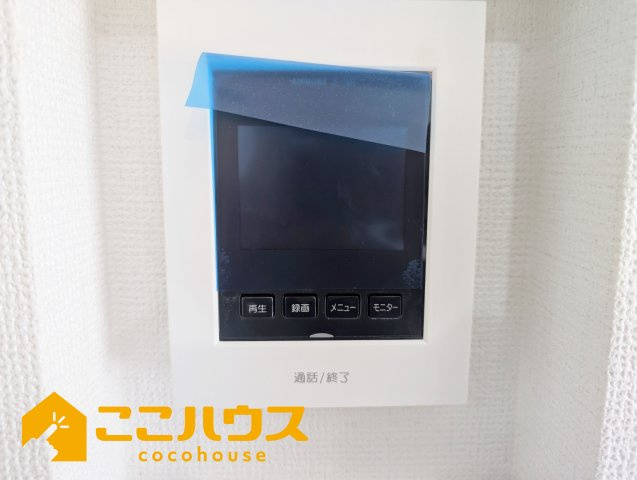 沖縄市松本3期　グラファーレ　新築戸建て　全2棟　1号棟の防犯設備|録画機能付きTVインターホン