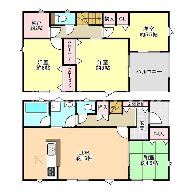 可児市下恵土　第9　新築戸建　全4棟の間取り