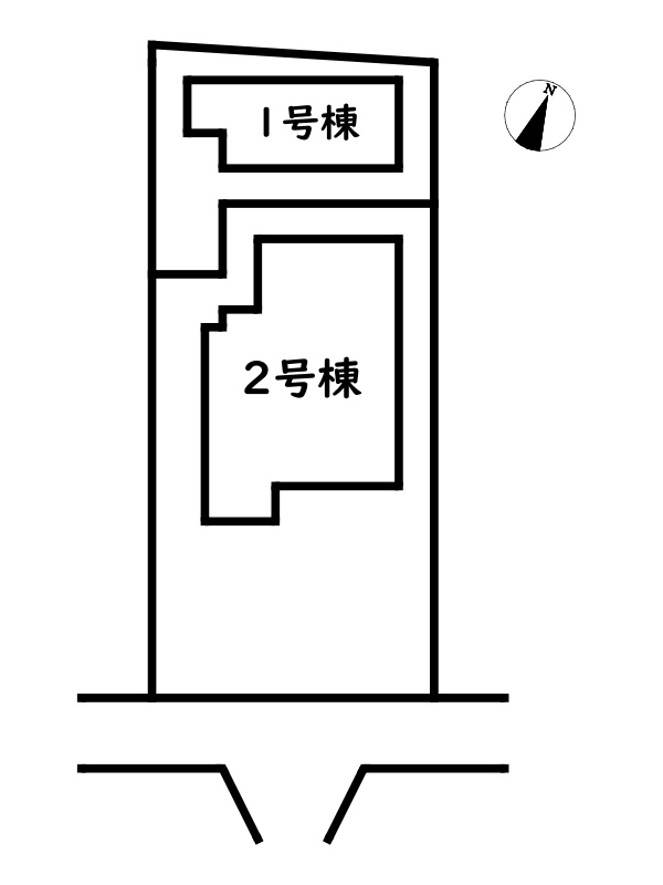 姫路市大津区平松/新築戸建の区画図