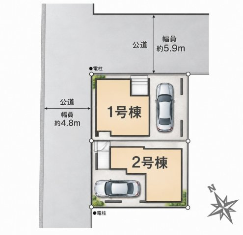 【区画図】 | 戸建 横浜市鶴見区本町通３丁目 | 区画図です。