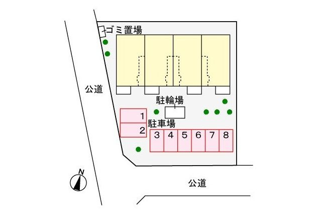 エステート月の門の区画図