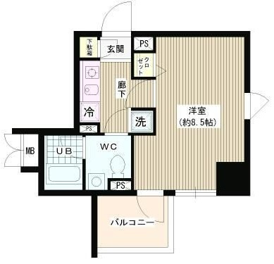 ラ・シャトン西早稲田の間取り|間取りです。