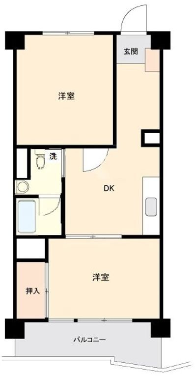 四谷コーエイマンションの間取り|間取りです。