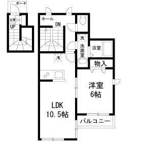 ハイム　コルヌイエ　Ａ棟の間取り|間取りです。
