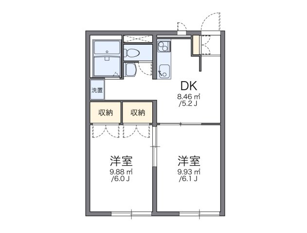 代表的な間取のため実際の間取とは異なる場合があります