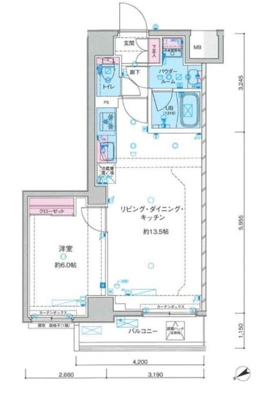 ジェノヴィア鐘ヶ淵の間取り
