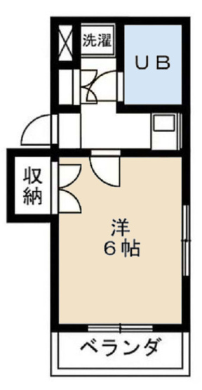 【間取り】 | クリオ相模大野壱番館 | 1Kは、キッチンと居室が分かれているため、生活空間にメリハリをつけられますね。料理の臭いが気になりにくく、来客時にもプライベート空間を確保しやすい点が魅力ですね。一人暮らしでも快適な生活を送れますよ。