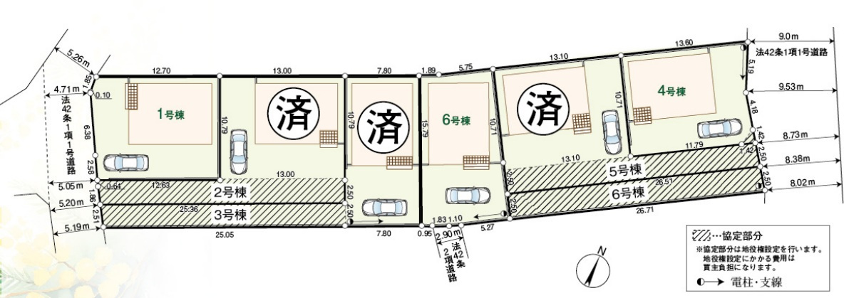【6号棟　区画図】