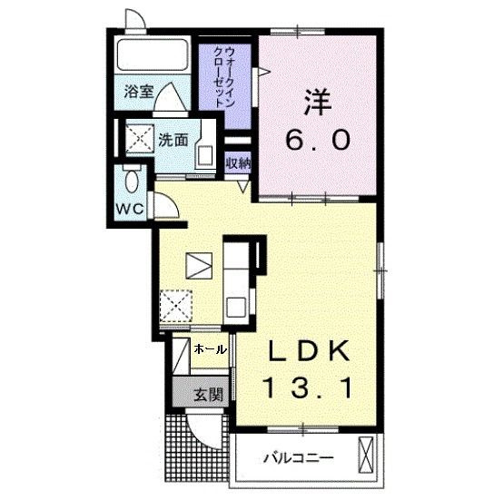 ラ　フルレットの間取り