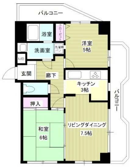 パームス鷺宮の間取り