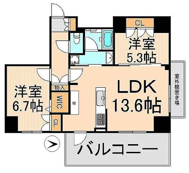 オープンレジデンシア綾瀬の間取り