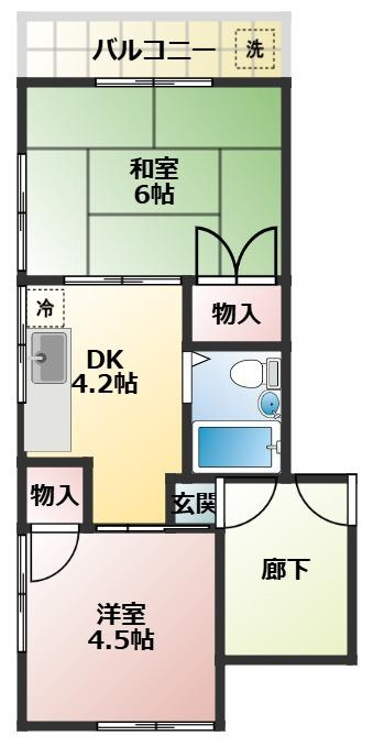 メゾンコモダの間取り