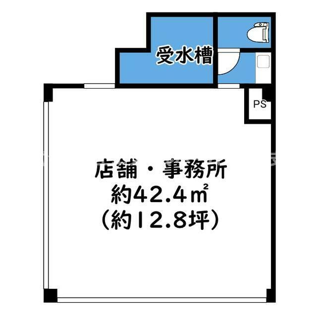 門真市新橋町の店舗事務所の間取り