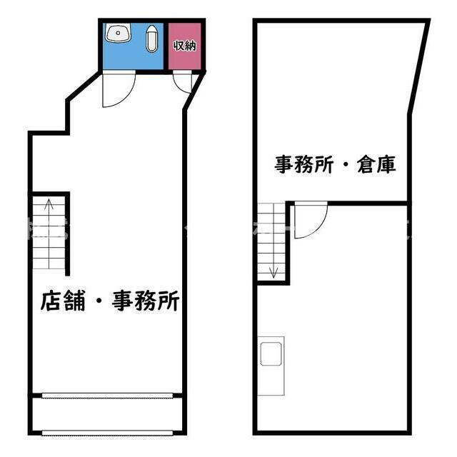 千林商店街店舗　一棟貸の間取り