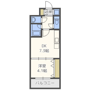 ONE ROOF FLAT TENJINBASHI（旧：シャルマンフジ天神橋）の間取り|シャルマンフジ天神橋　開放感ある間取り