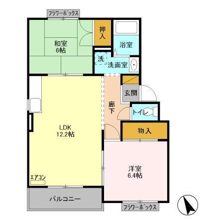 【間取り】 | サンパレス横須賀