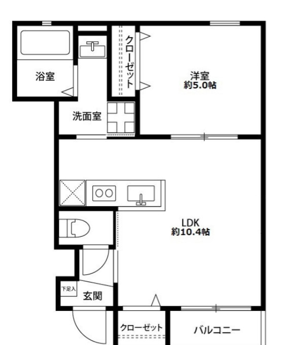 アムール　ネージュ　壱番館の間取り