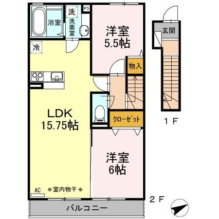 【間取り】 | グランメール2番館
