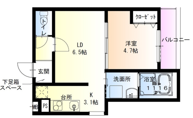 【間取り】 | フジパレス弥刀Ⅴ番館