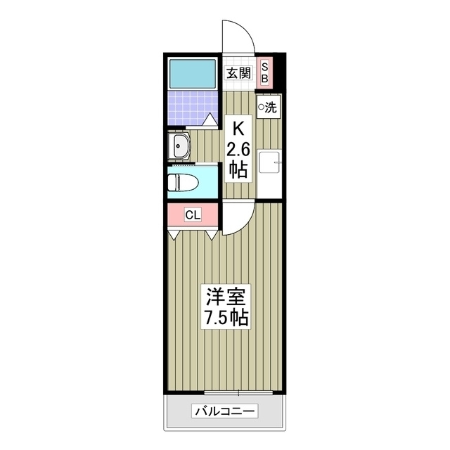 アテレーゼ上福岡の間取り