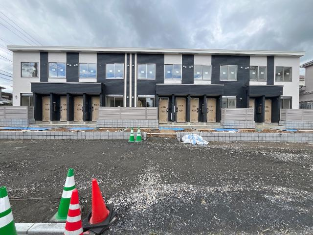 サンライズＥ(東松山市山崎町アパートⅤ期新築工事)の外観|建築現場