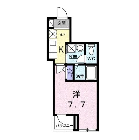 ライズ脇田町　Ｂ館の間取り