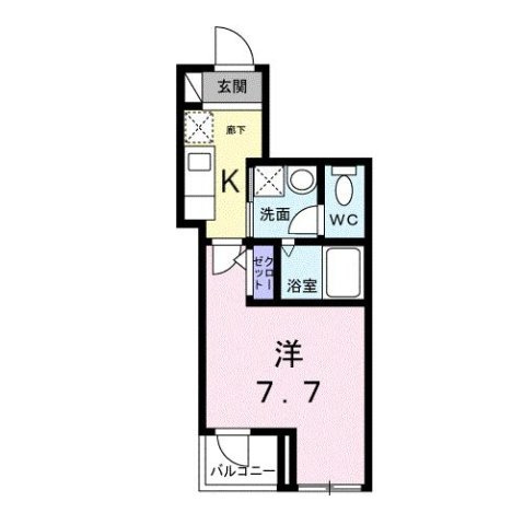 ライズ脇田町　Ｂ館の間取り