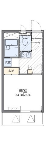 レオパレスブルーパイン松本の間取り