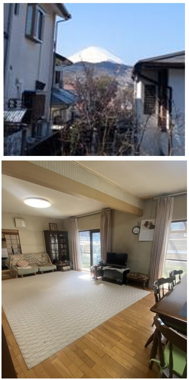 中郡二宮町富士見が丘1丁目　中古戸建　65.59坪の内装|空の向こうに富士山を望める眺望も魅力◎　　　　　　　　　　　　　　
ゆとりある土地65.59坪！
