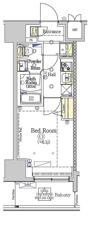 SHOKEN Residenceお花茶屋の間取り|間取りです。