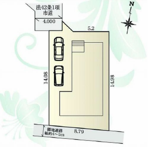 【仲介手数料０円】海老名市門沢橋　中古一戸建ての区画図|海老名市門沢橋　中古一戸建て
