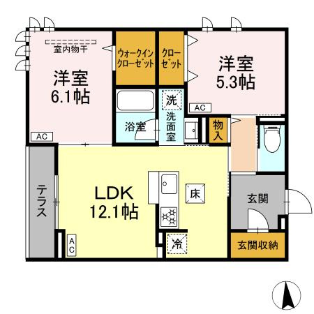 クラルスクアの間取り