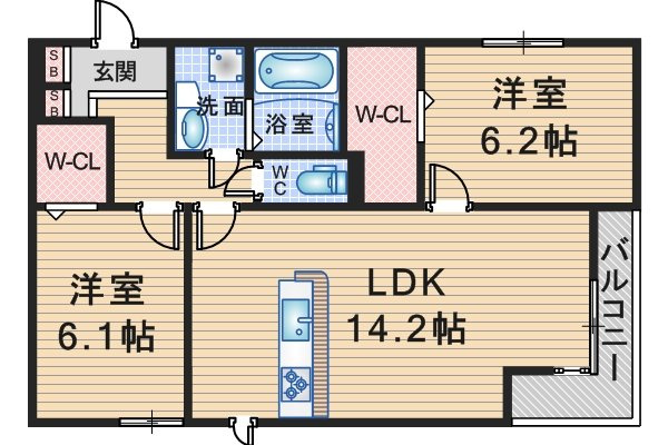 SOREADOの間取り