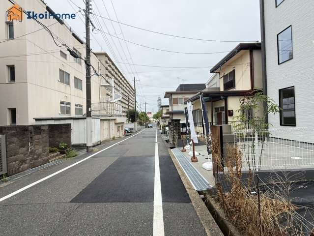 神戸市西区枝吉１丁目　新築戸建の前面道路含む現地写真|●資料・カタログのご請求無料●　●●小学校までは徒歩　分、●●中学校までは徒歩　分。